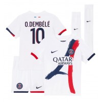 Paris Saint-Germain Ousmane Dembele #10 Fotballklær Bortedraktsett Barn 2024-25 Kortermet (+ korte bukser)